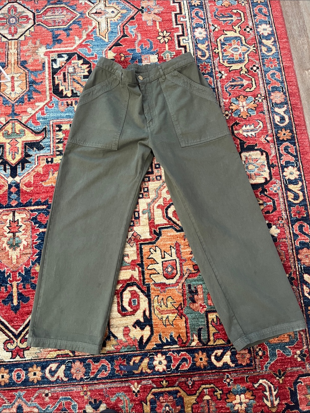 Big Bud Press Olive Green Straight Leg Pants